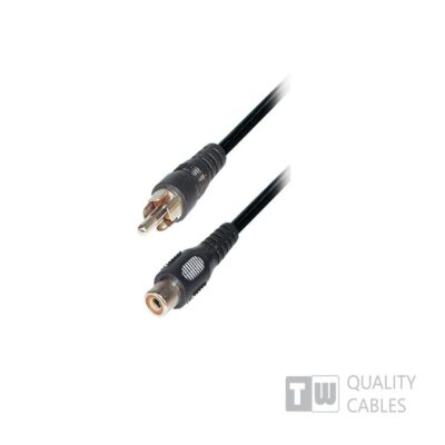 3M M/F  1RCA Plug To 1RCA Jack Nickel