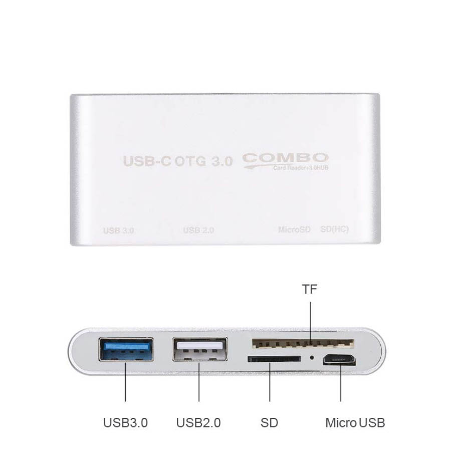 1xUSB 2.0 και Card Reader MicroSD/SDHC w/Micro USB Combo C284