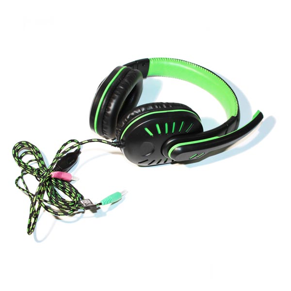 Crow Ακουστικό με μικρόφωνο gaming πράσινο EGH330G - Image 3