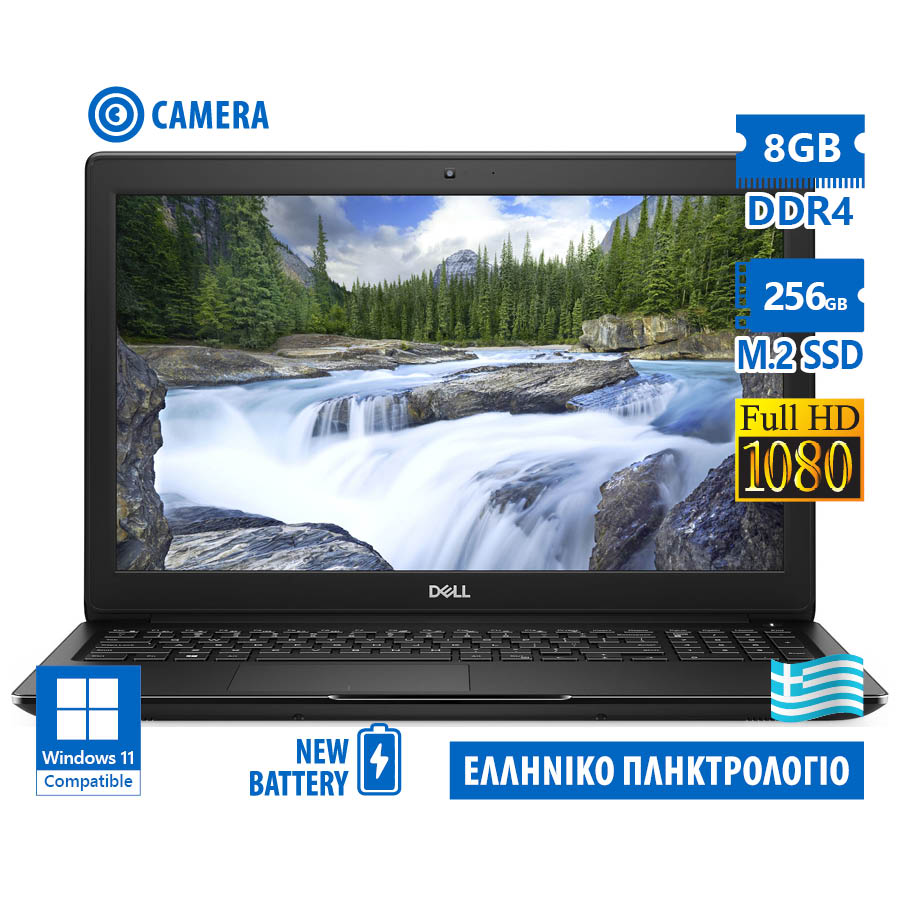 Dell Latitude 3500 i5-8365U/15.6``FHD/8GB DDR4/256GB M.2 SSD/No ODD/Camera/New Battery/Grade A Refur