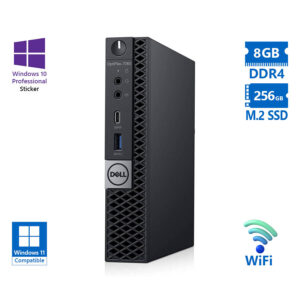 Dell Optiplex 7060 DM WiFi i5-8500T/8GB DDR4/256GB M.2 SSD/No ODD/10P Grade A Refurbished PC