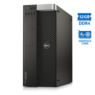 Dell Precision 5810 Tower Xeon E5-1620v3(4-Cores)/32GB DDR4/1TB/Nvidia 4GB/DVD/8P Grade A Workstatio