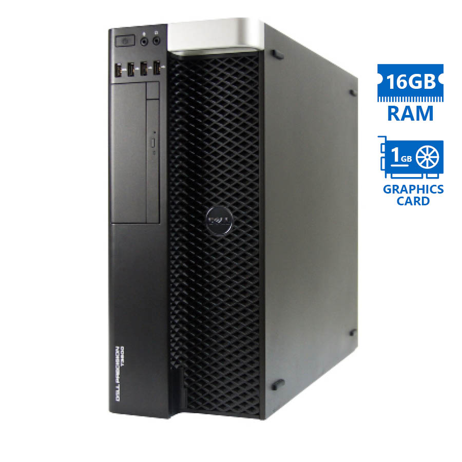 Dell Precision T3600 Tower Xeon E5-1603(4-Cores)/16GB DDR3/500GB/Nvidia 1GB/DVD/Grade A+ Workstation