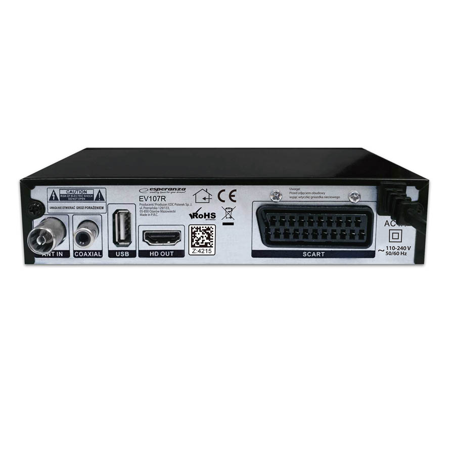 Esperanza αποκωδικοποιητής DVB-T2 H.265/HEVC EV106R - Image 2