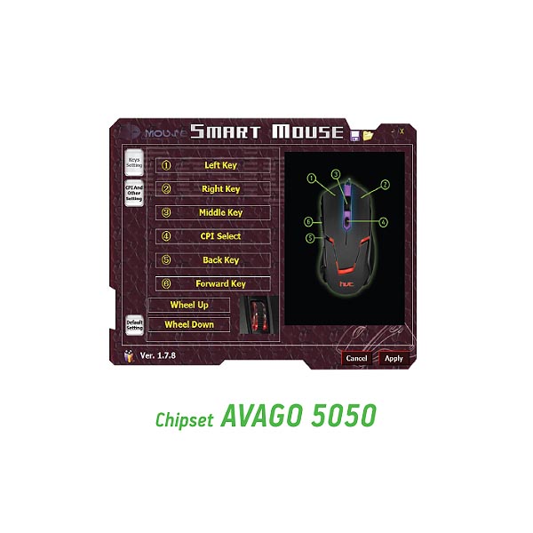 Gaming mouse USB 6Keys Προγραμματιζομενο 2750dpi Hvt GM308A - Image 3
