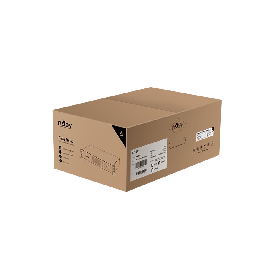 UPS 1000VA Line Interactive RACKMOUNT w/Display & AVR N-JOY LI100CO-AZ01B - Image 4