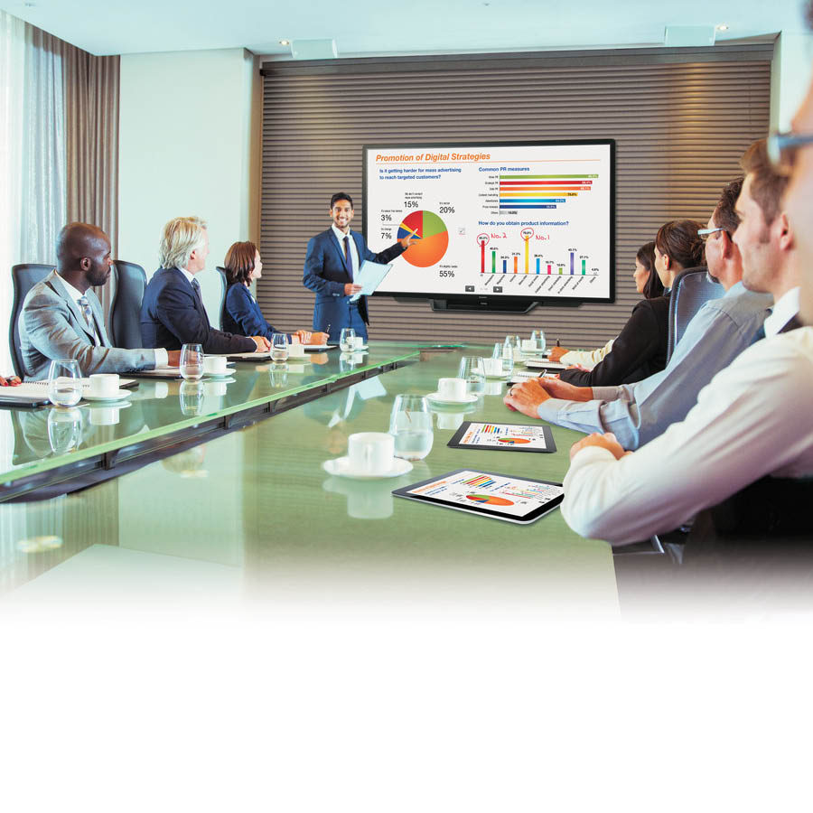 Used Signage Display Touchscreen PN-80TC3 LED/Sharp/80\"FHD/1920x1080 FHD/Wide/Black/w/Speakers & PEN - Image 3