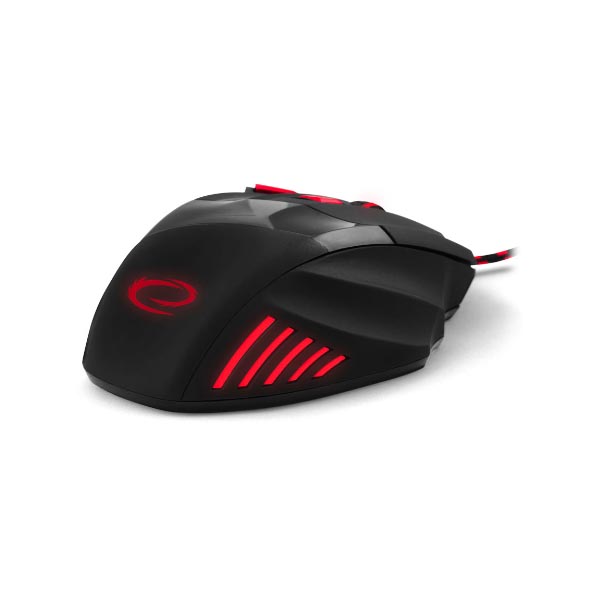 Wolf Gaming mouse ενσύρματο μαύρο/κόκκινο 7 Keys 2400dpi EGM201R - Image 4