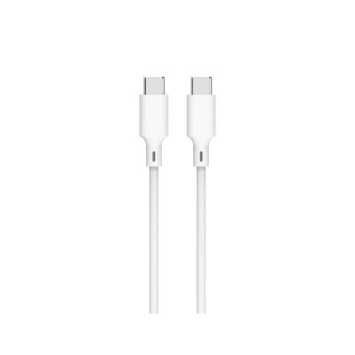 Καλώδιο 60W USB-C σε Type-C Φόρτισης - Data 1m Λευκό Well CABLE-USBC/USBC-1WE06-WL