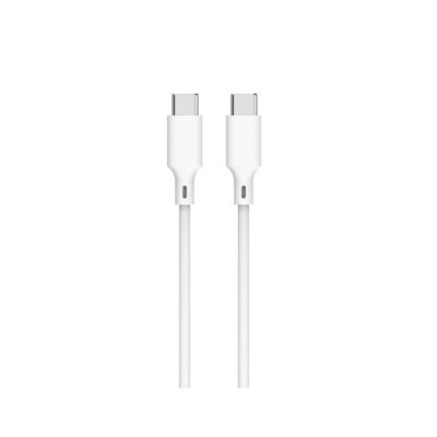 Καλώδιο 60W USB-C σε Type-C Φόρτισης - Data 2m Λευκό Well CABLE-USBC/USBC-2WE06-WL