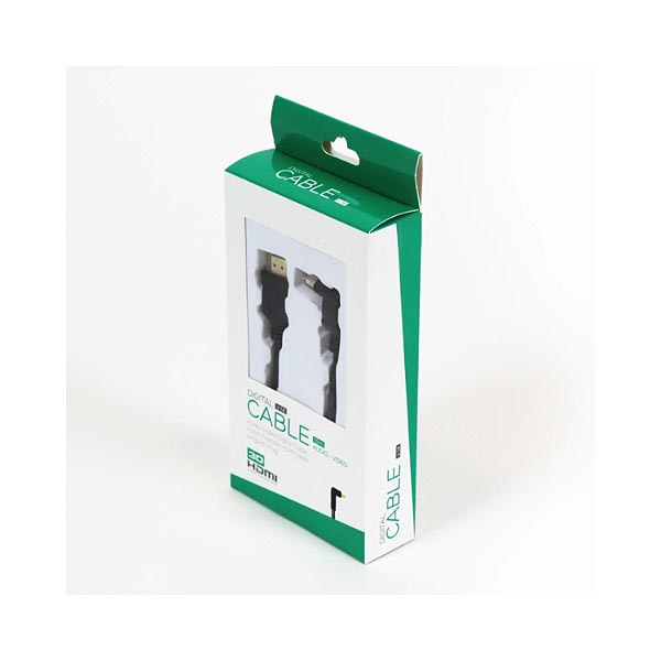 Καλώδιο Hdmi Μ/Μ 5m 1.4V γωνία Gold OMEGA Blister packing - Image 2