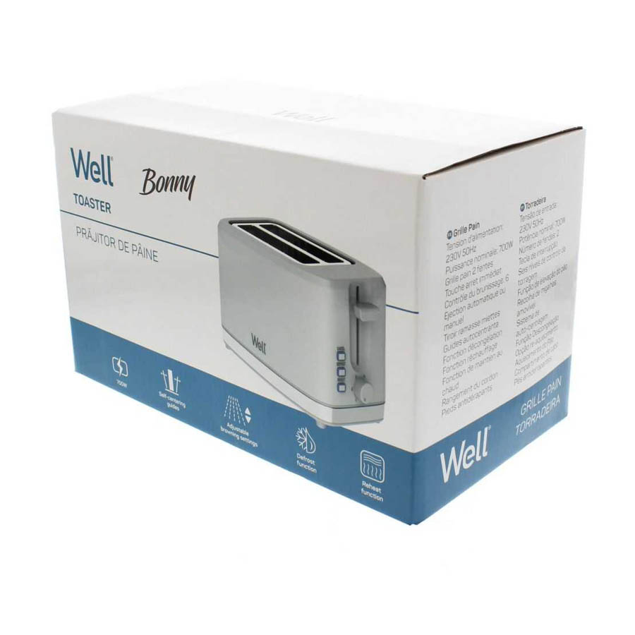 Τοστιέρα Bonny 700W Well TOAST-BONNY-WL - Image 2