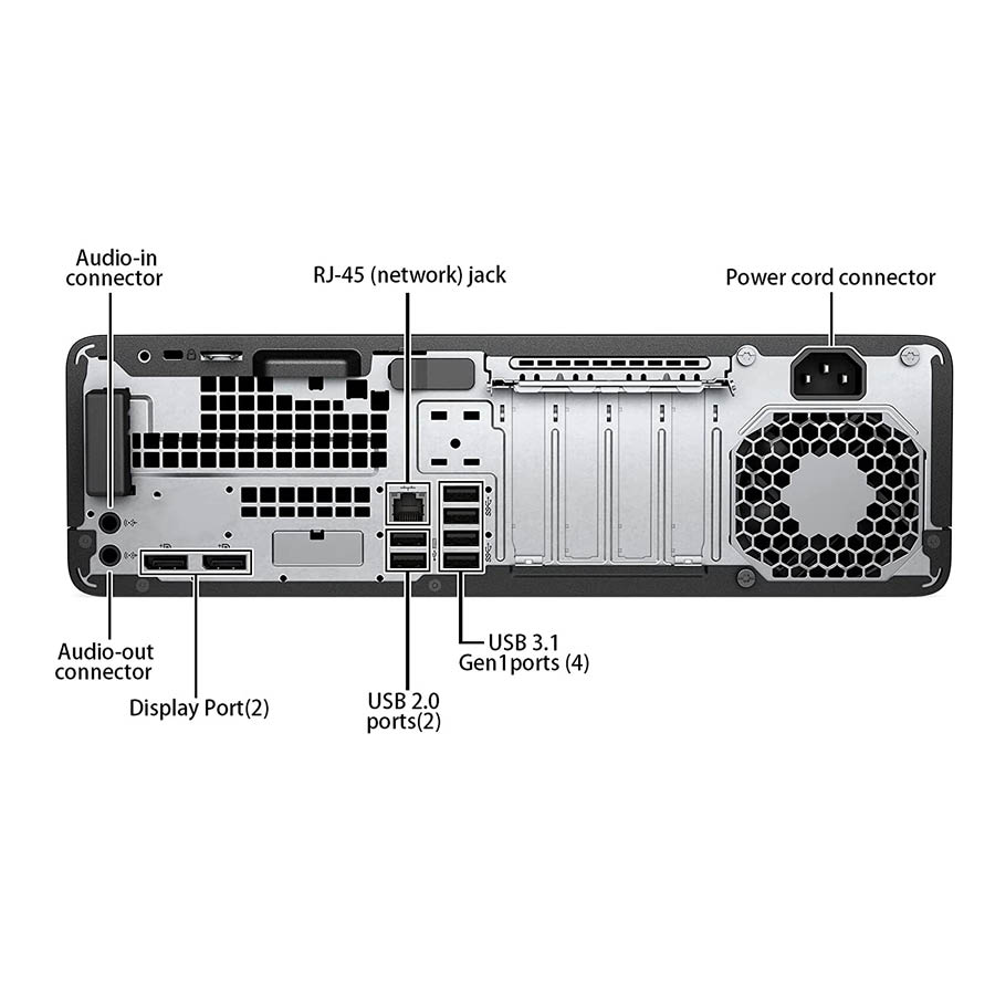 HP 800G5 SFF i5-9500/8GB DDR4/256GB M.2 SSD/No ODD/10P Grade A+ Refurbished PC - Image 5