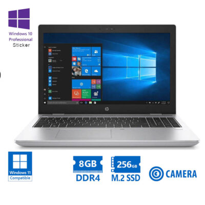 HP ProBook 650 G4 i3-8130U/15.6”/8GB DDR4/256GB M.2 SSD/DVD/Camera/10P Grade A Refurbished Laptop