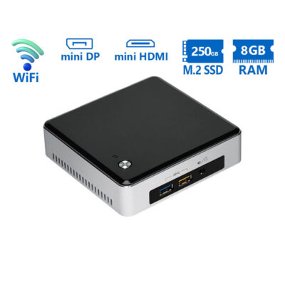 Intel NUC5i5RYK i5-5250U/8GB DDR3/250GB M.2 SSD/No ODD/Grade A Refurbished PC