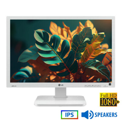 Used (A-) Monitor 24MB65PM IPS LED/LG/24``FHD/1920x1200/Wide/White/w/Speakers/Grade A-/D-SUB & DVI-D