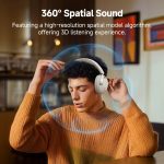QCY H3 PRO Headset Purple Hi-Res Audio V5.4 Bluetooth ANC LDAC/AAC/SBC Call Noise Canc. 40mm driv - Image 3