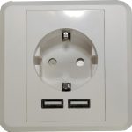 NG ΠΡΙΖΑ ΤΟΙΧΟΥ ME 2 USB PORTS