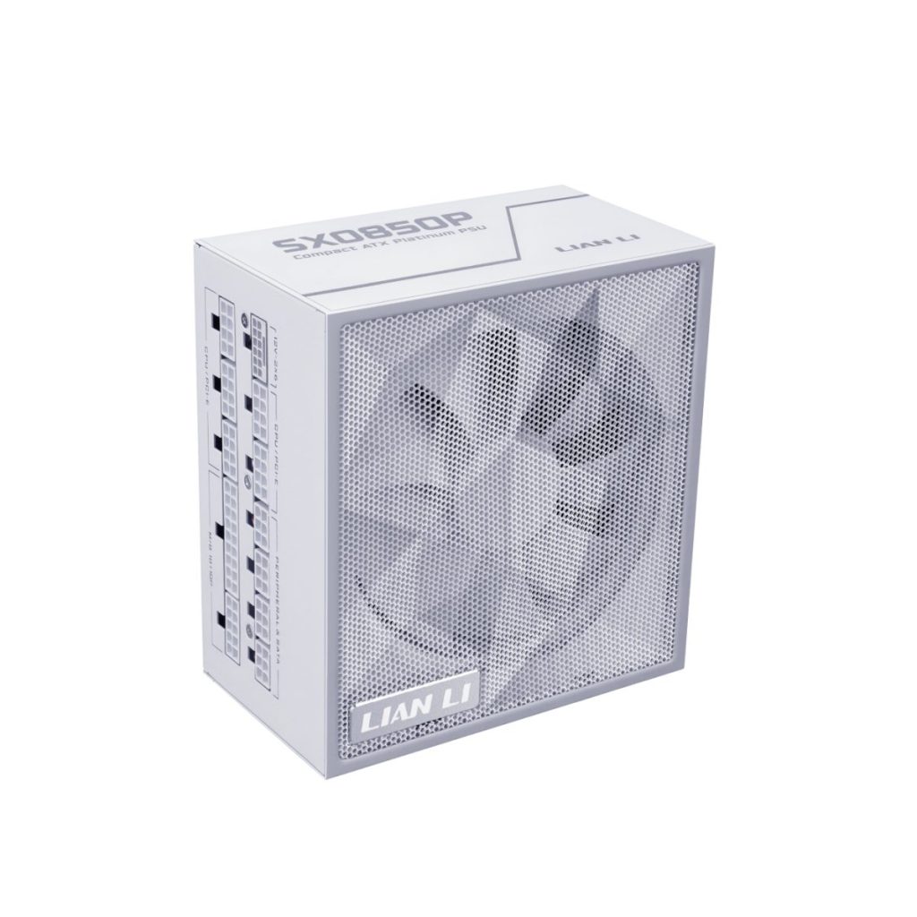 Lian Li SX 850P White - PLATINUM 850W - ATX 3.1 - 12V-2x6 - Japanese Capacitor - 10 Years Warranty
