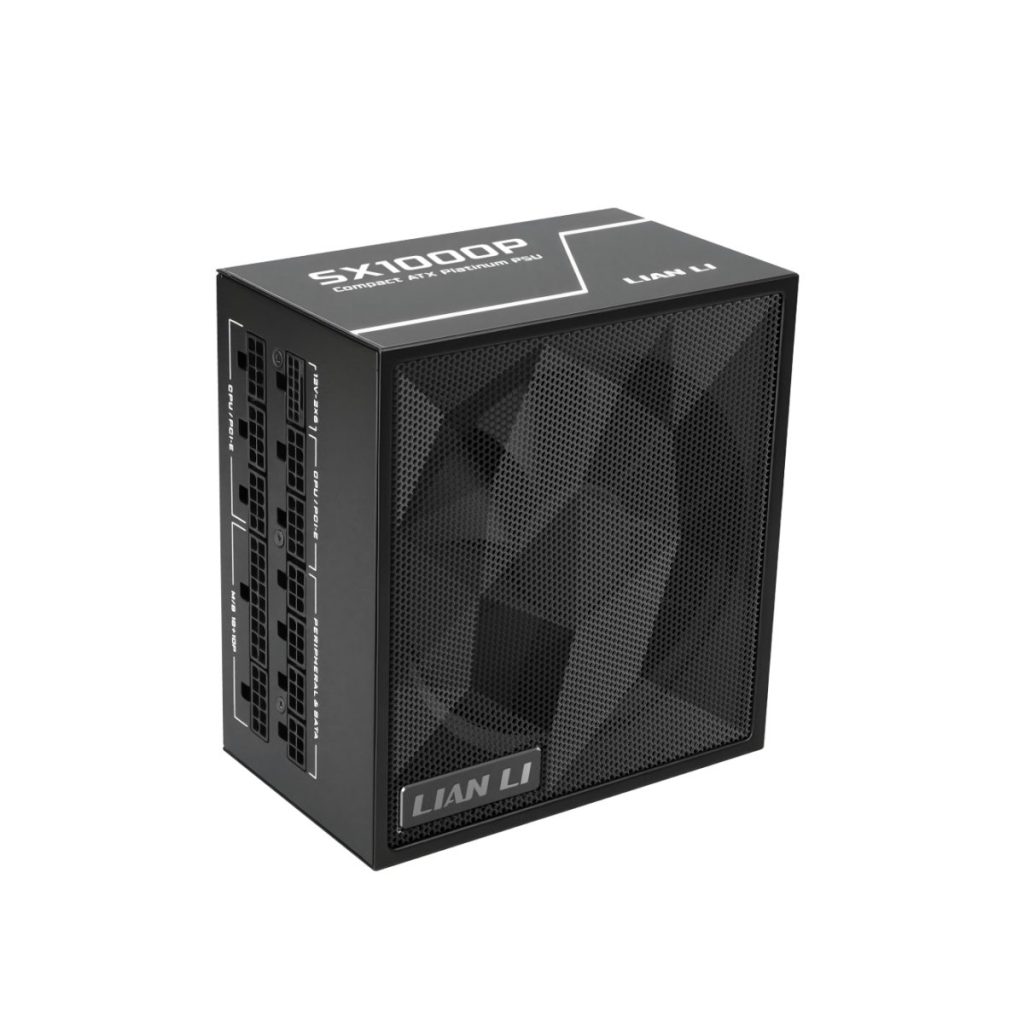 Lian Li SX 1000P Black - PLATINUM 1000W - ATX 3.1 - 12V-2x6 - Japanese Capacitor - 10 Years Warranty