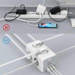 TESSAN TS306 ΠΟΛΥΜΠΡΙΖΟ 6 ΘΕΣΕΩΝ, 3 USB, ΓΚΡΙ/ΛΕΥΚΟ - Image 5