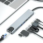 XO HUB003 USB-C HUB 8 in 1 - Image 5