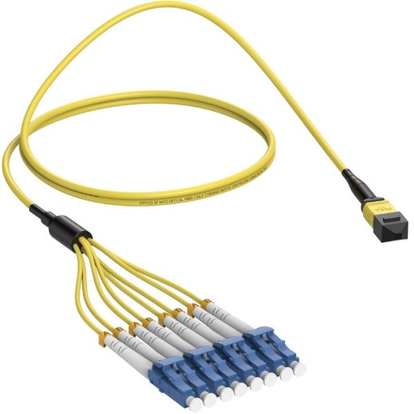 CABLE OPTICONX OM4 8 FIBER MTP(M)-LC 40G 8M NEW