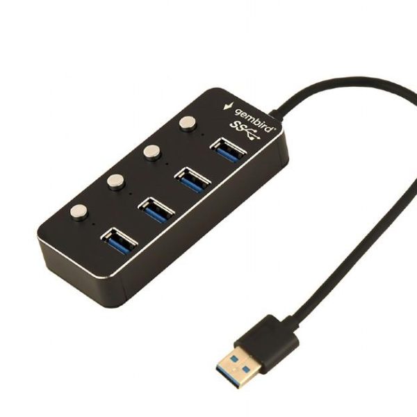 GEMBIRD USB HUB 3.1 ΜΕ ΔΙΑΚΟΠΤΕΣ