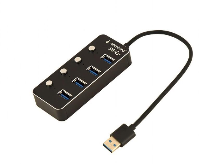 GEMBIRD USB HUB 3.1 ΜΕ ΔΙΑΚΟΠΤΕΣ