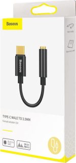 BASEUS L54, ΑΝΤΑΠΤΟΡΑΣ TYPE-C ΣΕ 3.5mm ΘΥΛΗΚΟ, ΜΑΥΡΟ - Image 4