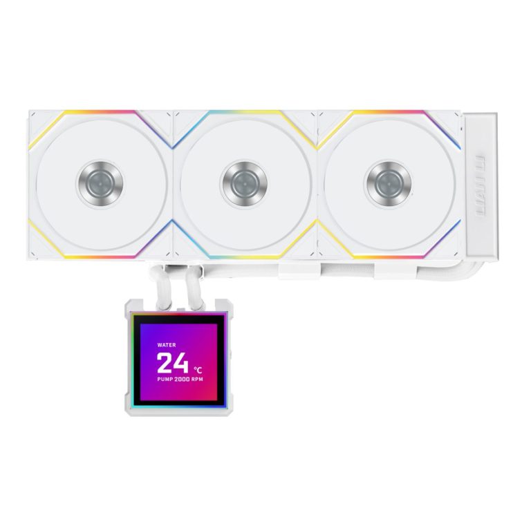 Lian Li Hydroshift II LCD-S 360TL White - RGB AIO CPU Cooler - 3.4" Screen - 1851/1700