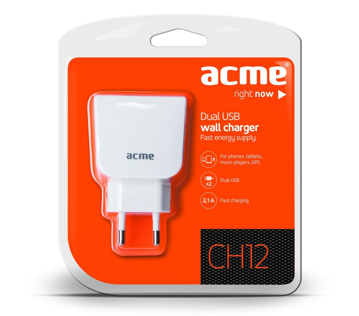 ACME ΦΟΡΤΙΣΤΗΣ ΤΑΞΙΔΙΟΥ 2USB 2.1A ΛΕΥΚΟ 2 ΘΕΣΕΩΝ - Image 2