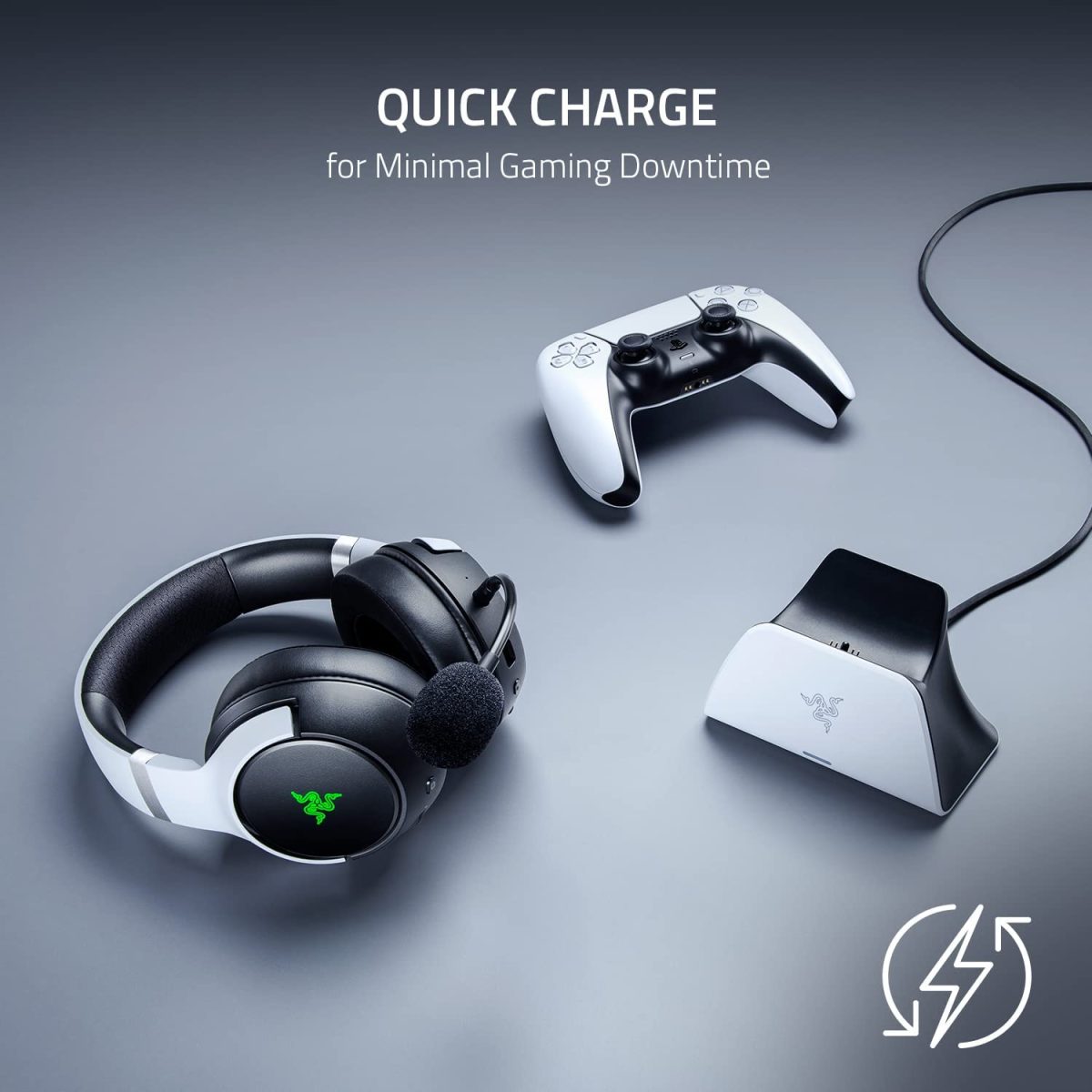 Razer Universal Quick Charging Stand for PlayStation 5 - White - Image 8