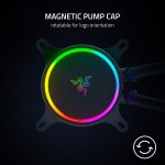 Razer HANBO Chroma RGB AIO Liquid Cooler - Powerful aRGB Silent PWM Fans - 360MM - Image 4