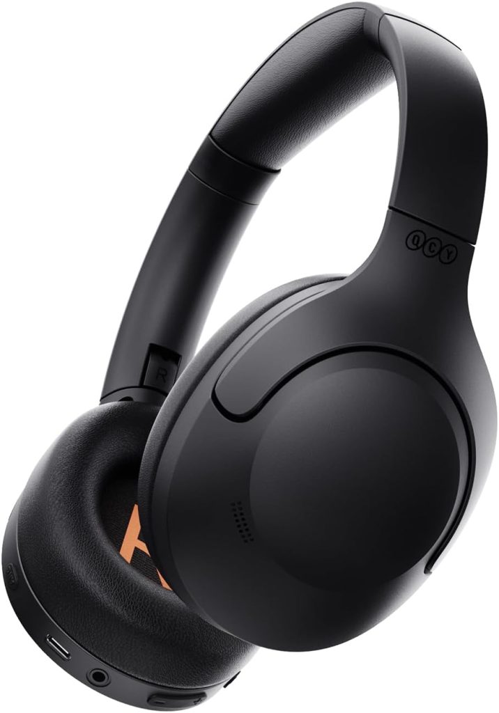 QCY H3 Lite Headset Black - ANC Noise Canceling 40mm drivers 68ms latency - 60h battery