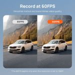 70mai A810S-2 Dash Cam & Rear Cam, 3840*2160P 4K 30FPS 3inc screen 60C temperature - Image 4