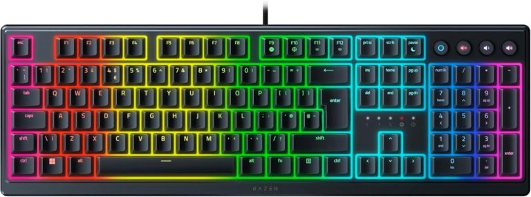 Razer ORNATA V3 Mecha-Membrane Gaming Keyboard - Low-Profile - UV-Coated Keycaps UK