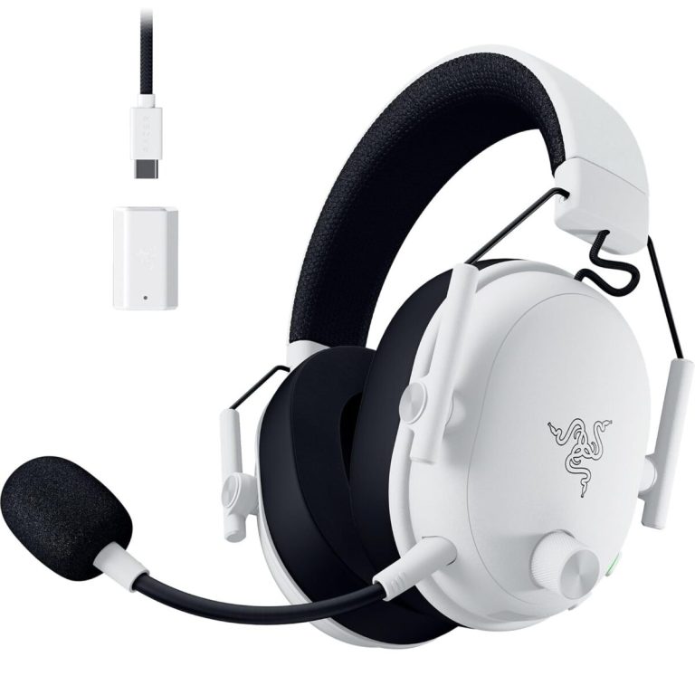 Razer BLACKSHARK V3 White - Wireless Gaming Headset - 70h Battery - 2.4GHz/BT/USB - PC/PS5/Switch
