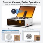 Creality Falcon A1 White - 10W Laser Engraver 305x381 Acrylic 9,6mm Wood 6mm CoreXY 600mms - Image 3