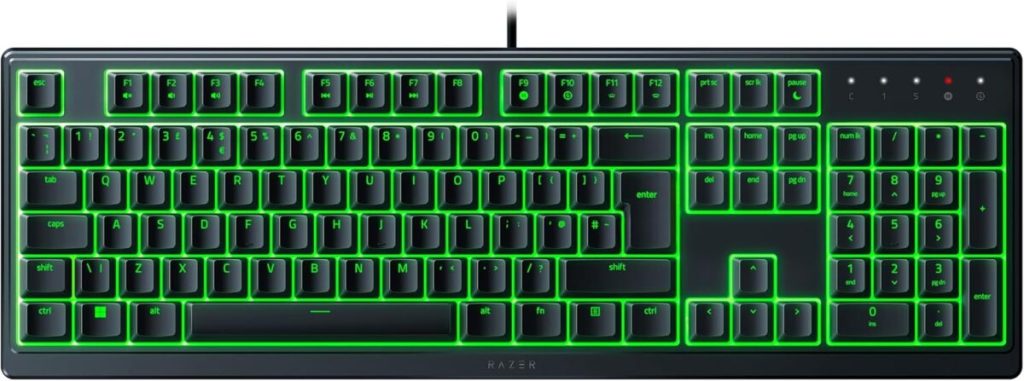 Razer ORNATA V3 X Gaming Keyboard - Low Profile Membrane - Split Resist - RGB - UK Layout
