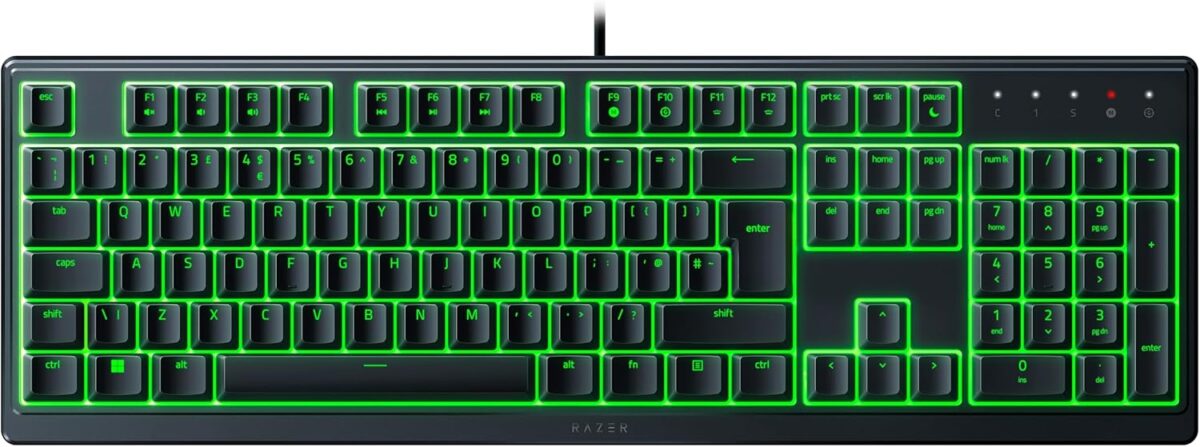 Razer ORNATA V3 X Gaming Keyboard - Low Profile Membrane - Split Resist - RGB - UK Layout Razer ORNATA V3 X Gaming Keyboard - Low Profile Membrane - Split Resist - RGB - UK Layout
