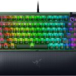 Razer BLACKWIDOW V4 75% Phantom Ed. - Mechanical - RGB - Hot-Swappable - Orange Tactile Switches