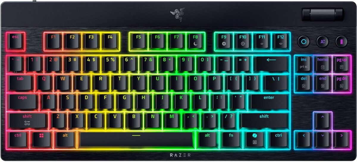 Razer BlackWidow V4 Low Profile Tenkeyless HyperSpeed - Wireless RGB Keyboard - Orange Switch Razer BlackWidow V4 Low Profile Tenkeyless HyperSpeed - Wireless RGB Keyboard - Orange Switch