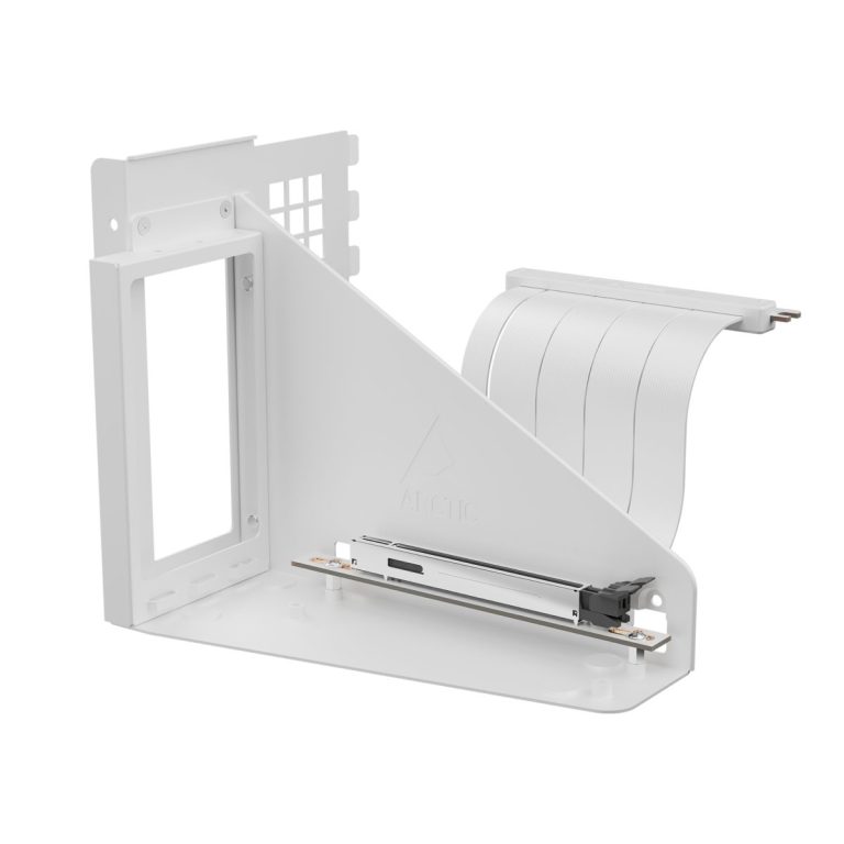 Arctic Accelero Vertical GPU Mount (White) PCIe 4.0x16 riser cable 160mm