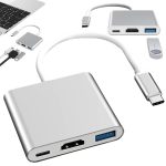 Adaptor USB Type-C 3 in 1/USB 3.0/HDMI/Type-C 3W1 - Image 2