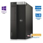 Dell Precision 5810 Tower Xeon E5-1630v3(4-Cores)/16GB DDR4/2TB/ATI 4GB/DVD/10P Grade A+ Workstation
