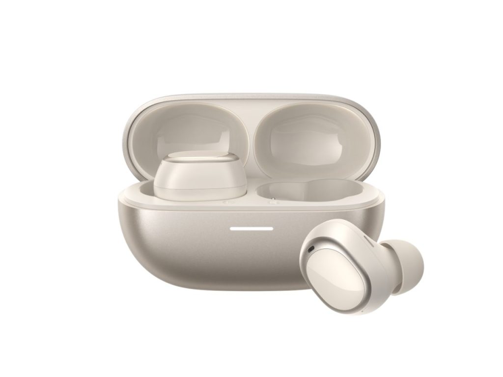 QCY MeloBuds A30 Gold - Adaptive A.I. ANC -60dB - 3 devices switch - IPX5 - 8mic Calls - Stemless