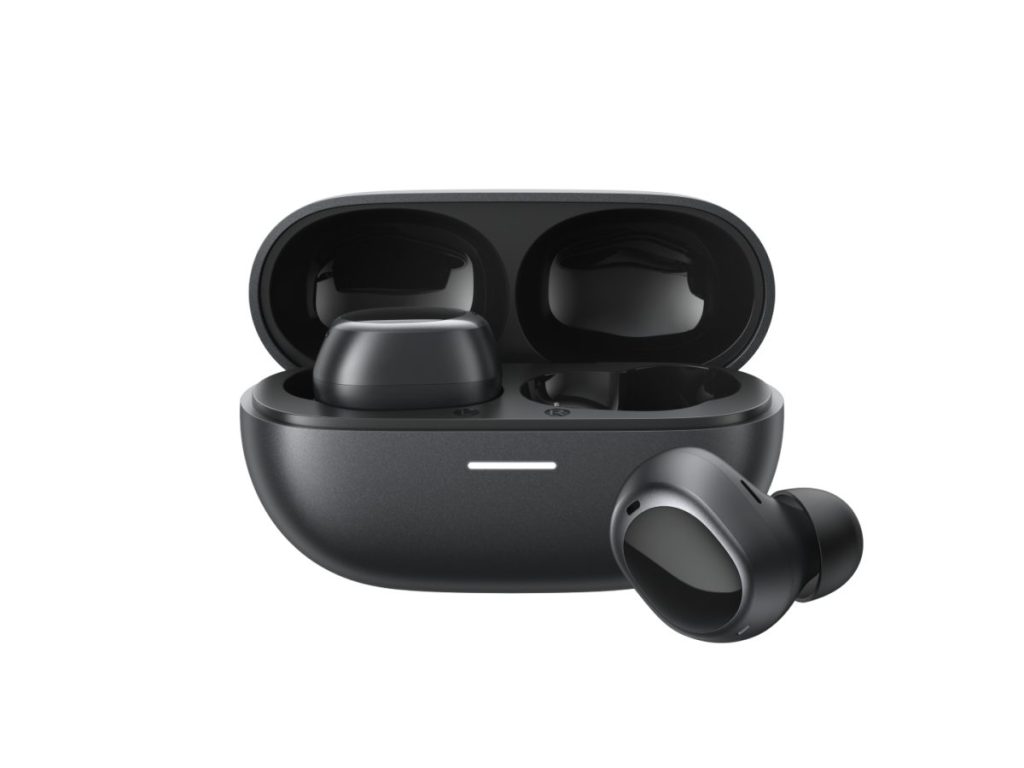 QCY MeloBuds A30 Black - Adaptive A.I. ANC -60dB - 3 devices switch - IPX5 - 8mic Calls - Stemless