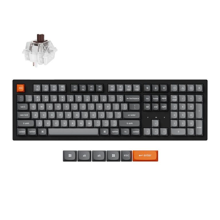 Keychron K10 Max (K10M-H3) QMK Wireless Mechanical Keyboard Brown Switch HotSwap RGB 100% US Lay