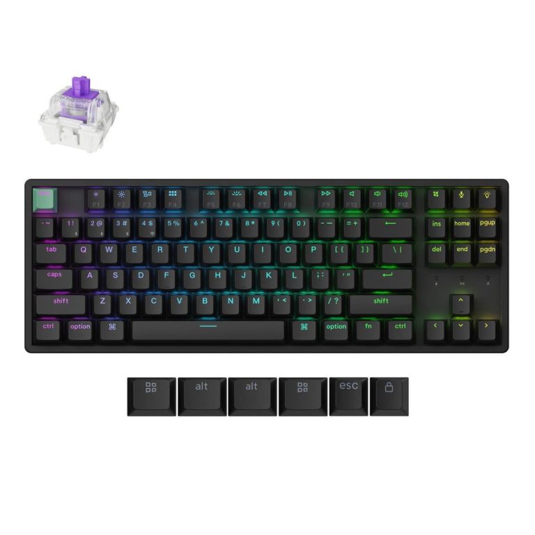 Keychron K8 HE (K8H-J1) Shine-Through Wireless Magnetic Hall Effect RGB Keyboard 80% US Layout